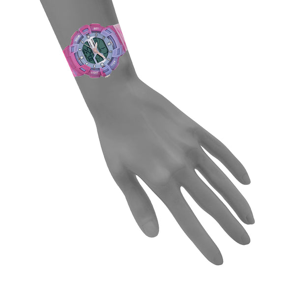 OVERSIZED SPORT WATCH TIE DYE PINK